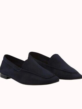 BETTA BAUME MARE Navy Suede Loafers